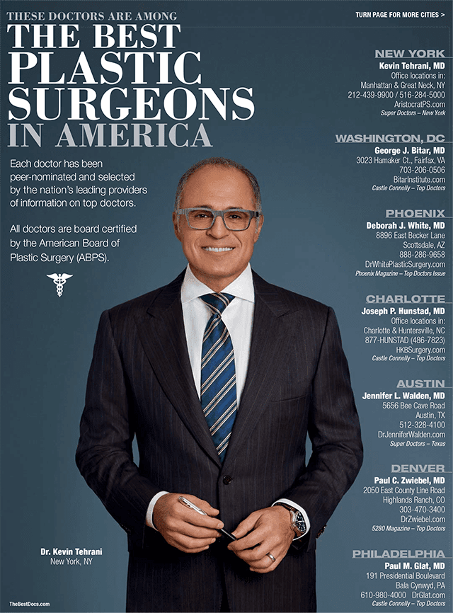 The Best Plastic Surgeons in America featuring Dr. Tehrani