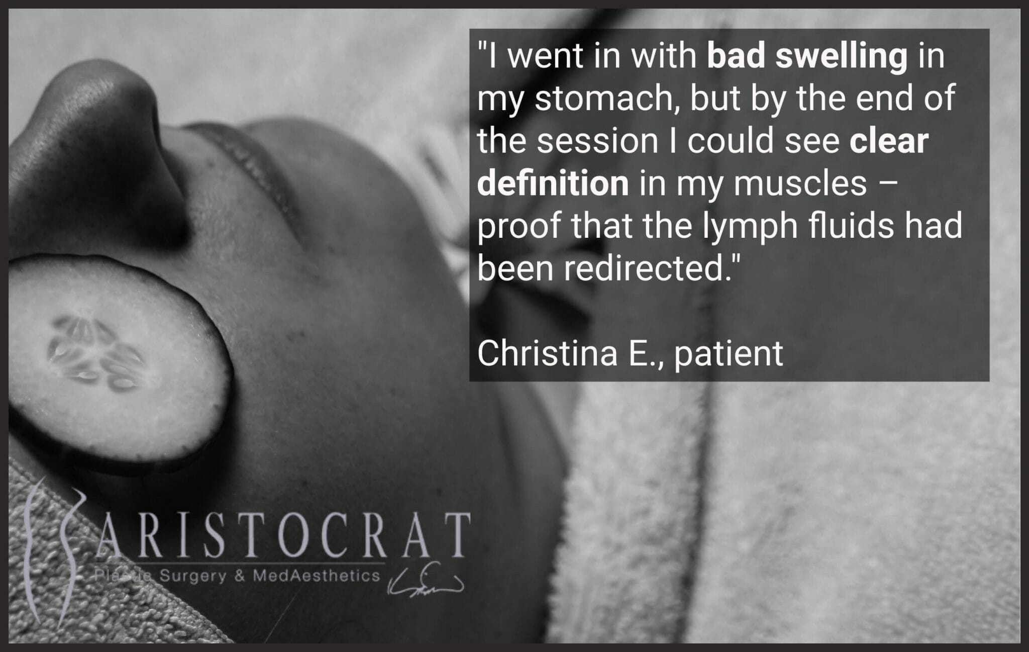 Patient testimonial lymphatic massage