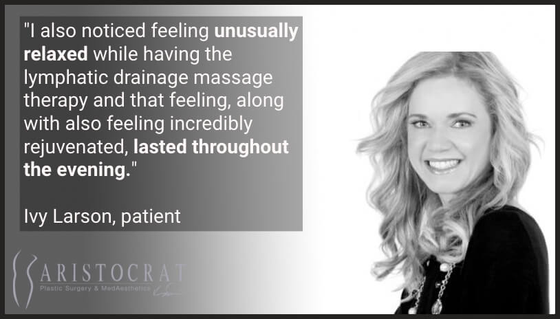 Patient testimonial on lymphatic massage3