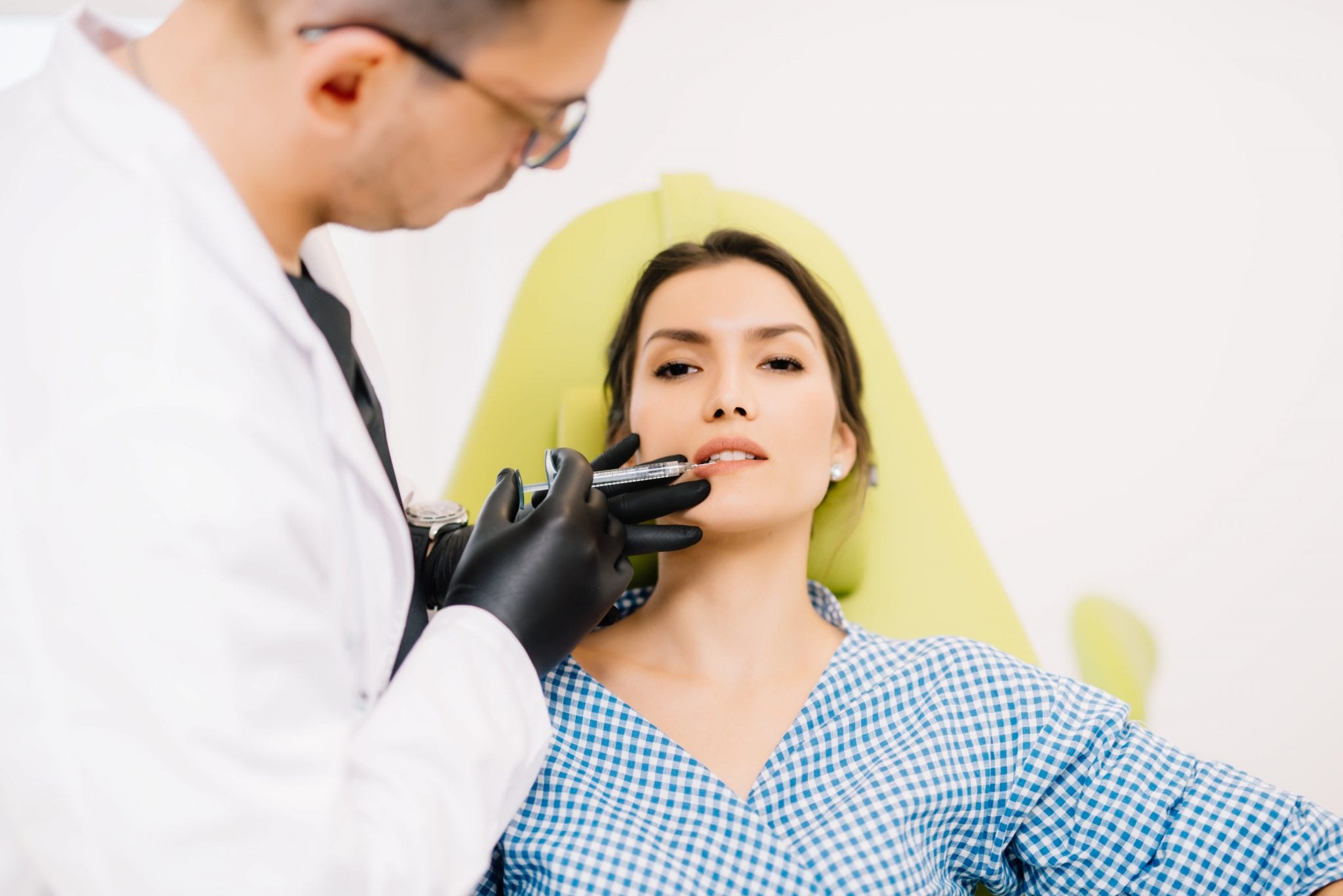 woman getting injection