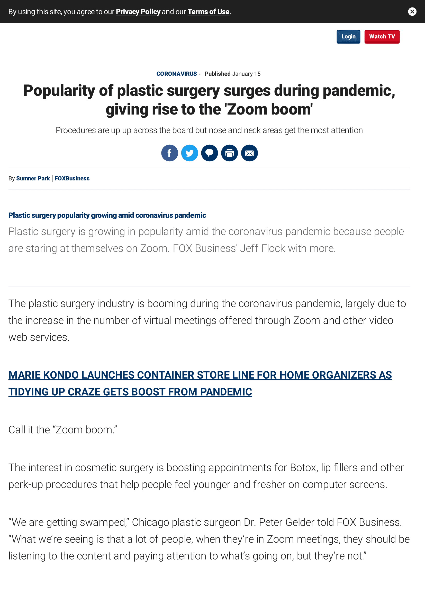 Popularity of plastic surgery surges during pandemic, giving rise to the 'Zoom boom'